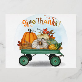 Erntedank Folien Feiertagspostkarte