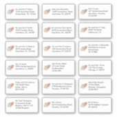 Erntedank Food 18 individuelle Namensadressen Aufkleber (Vorderseite)