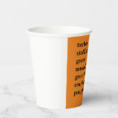 Erntedank Food Dinner Liste Personalisiert Pappbecher (Rechts)