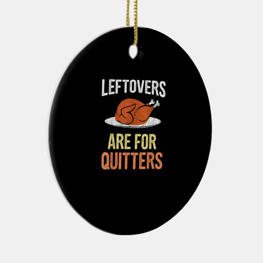 Erntedank Food Funny Leftovers sind für Quittung Keramik Ornament (Rechts)