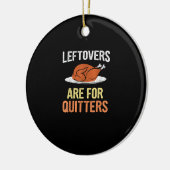 Erntedank Food Funny Leftovers sind für Quittung Keramik Ornament (Links)