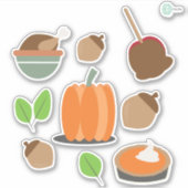 Erntedank Food Leckereien Planer Sticker (Vorderseite)
