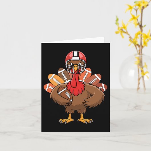 Erntedank Football Cool Fußball Türkei für Männer Karte (Gelbe Blume)