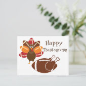 Erntedank Football Postkarte (Stehend Vorderseite)