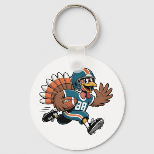 Erntedank Football Turkey Fantasy Football Schlüsselanhänger
