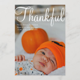 Erntedank Foto Collage Geburtsankündigung Einladung