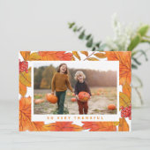 Erntedank Foto Einladung (Stehend Vorderseite)