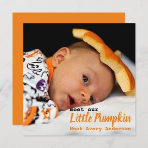 Erntedank Foto Geburtsankündigung Einladung