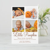 Erntedank Foto Geburtsankündigung Einladung (Stehend Vorderseite)