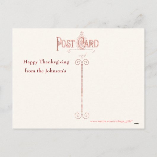 Erntedank Foto Grußkarten Postkarte (Rückseite)