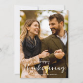 Erntedank Foto Kariert Feiertagskarte (Vorderseite)