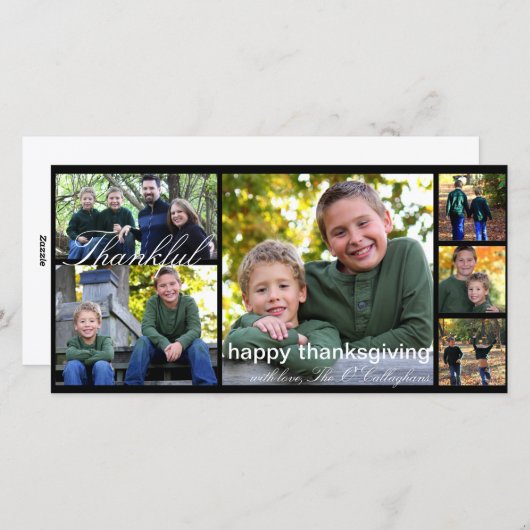 Erntedank-Foto-Karte Feiertagskarte (Vorne/Hinten)