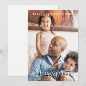 Erntedank Foto Minimalistisch Feiertagskarte (Vorne/Hinten)