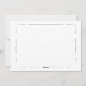 Erntedank Foto Minimalistisch Feiertagskarte (Rückseite)