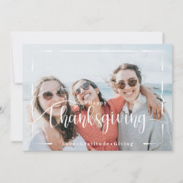 Erntedank Foto Minimalistisch Feiertagskarte