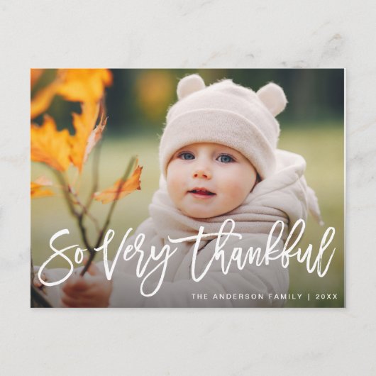 Erntedank-Foto Postkarte (Vorderseite)