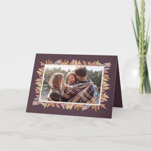 Erntedank-Fotokarte Dankeskarte (Vorderseite)