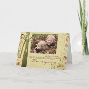Erntedank-Fotokarte Feiertagskarte