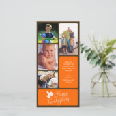 Erntedank-Fotokarte Feiertagskarte (Stehend Vorderseite)