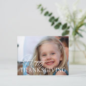 Erntedank-Fotokarte Ihr eigenes Foto hochladen Postkarte (Stehend Vorderseite)