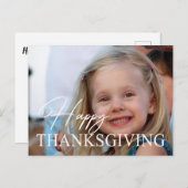 Erntedank-Fotokarte Ihr eigenes Foto hochladen Postkarte (Vorne/Hinten)