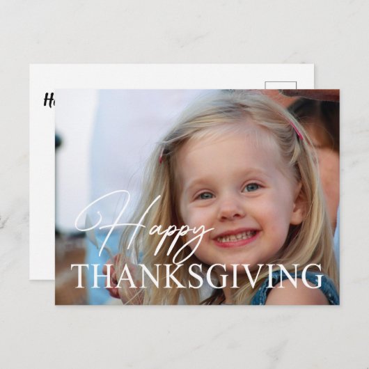 Erntedank-Fotokarte Ihr eigenes Foto hochladen Postkarte (Vorne/Hinten)