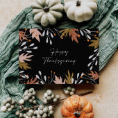 Erntedank-Fotokarten Herbstleute botanische Blätte Einladung