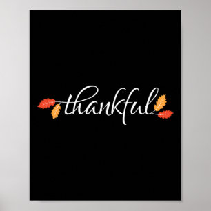 Erntedank Frauen Männer Glücklicher Herbst Poster
