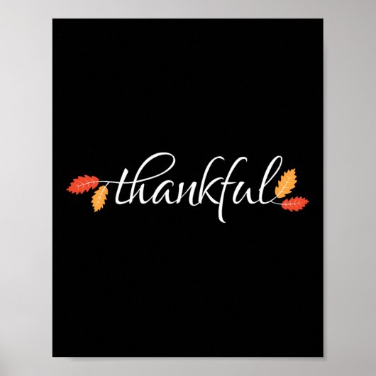 Erntedank Frauen Männer Glücklicher Herbst Poster (Vorne)