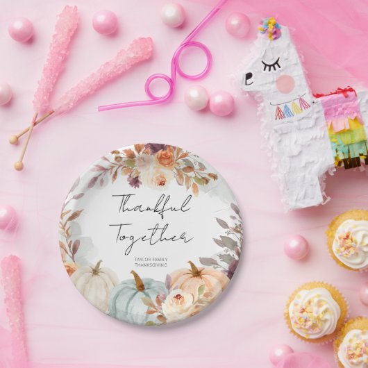 Erntedank Friends Giving Dinner Pappteller (Party)