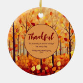 Erntedank Friendsgiving Celebration Keepake Keramik Ornament (Hinten)