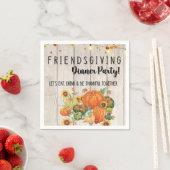 Erntedank Friendsgiving Cocktail Napkins Serviette (Beispiel)