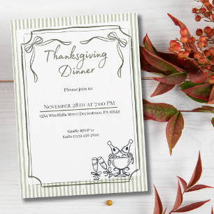 Erntedank Friendsgiving Dinner Chill Fall Einladung