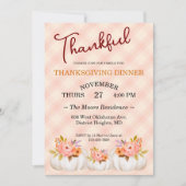 Erntedank Friendsgiving Dinner Custom Einladung (Vorderseite)