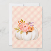 Erntedank Friendsgiving Dinner Custom Einladung (Rückseite)