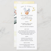 Erntedank Friendsgiving Dinner Menu Menükarte (Vorne/Hinten)