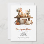 Erntedank Friendsgiving Herbst Herbstessen Einladung (Vorderseite)