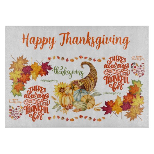 Erntedank Friendsgiving Herbst | Schneidebrett (Vorderseite)