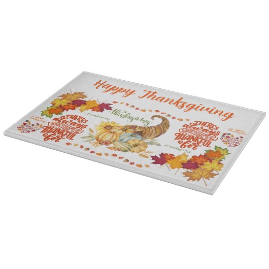 Erntedank Friendsgiving Herbst | Schneidebrett (Ecke)