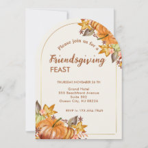 Erntedank Friendsgiving Modernes Dinner Party