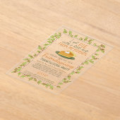 Erntedank Friendsgiving Party Pumpkin Pie Funny Acryleinladungen (Ablage )