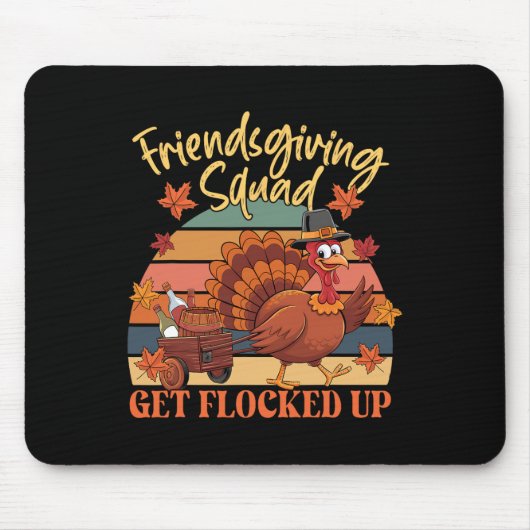 Erntedank Friendsgiving Squad wird gefangen Wo Mousepad (Vorne)