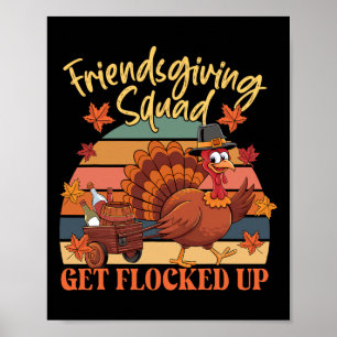 Erntedank Friendsgiving Squad wird gefangen Wo Poster