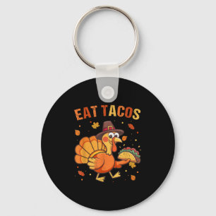 Erntedank Funny Mexicanisch Türkei isst Tacos Chri Schlüsselanhänger