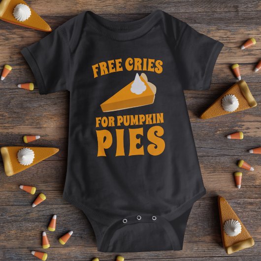 Erntedank Funny Pumpkin Pie Baby Bodysuit Baby Strampler