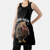 Erntedank Funny Turkey Chat Meow Fall Schürze (InSitu)