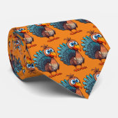 Erntedank Funny Turkey Necktie Krawatte (Gerollt)