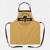 Erntedank Funny Turkey Schürze (Vorderseite)