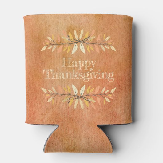 Erntedank für Aquarellbilder Herbst lässt kundensp Dosenkühler (Rückseite)