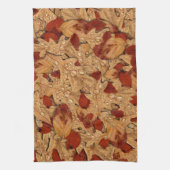 Erntedank für den feuchten Herbst Geschirrtuch (Vertikal)